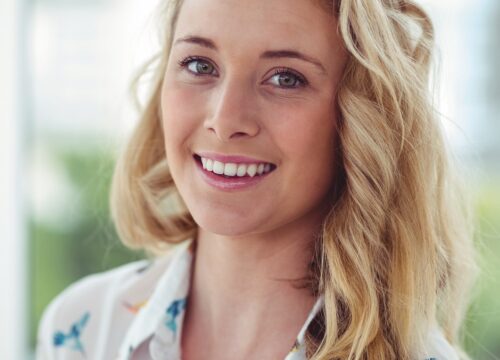 Photo of a blonde woman with great skin after ADVATx® skin rejuvenation